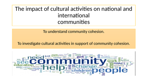 Community Cohesion