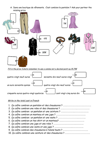 Dans une boutique de vêtements