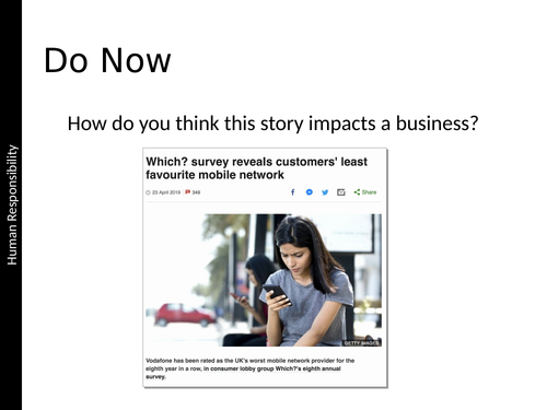 EDUQAS A-Level Product Design - Human Responsibility Exam Content