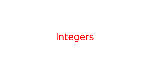 Adding and Subtracting with integers | Teaching Resources