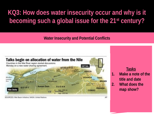 5.8c Water insecurity and potential conflicts