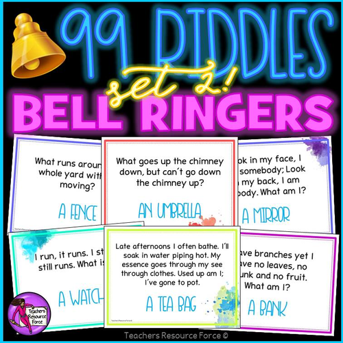 Riddles / Brain Teasers 2. Morning Meeting / Bell Ringer / Starter Activities