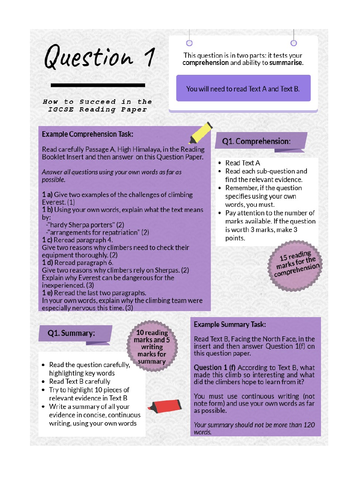 Guides to First Language English IGCSE 2020 Specification