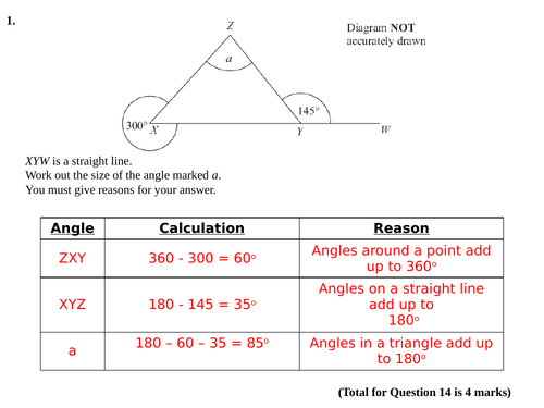 Angles Reasoning Lesson