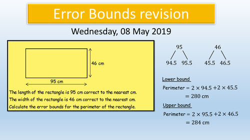 GCSE Maths KS4 : Error Bounds revision
