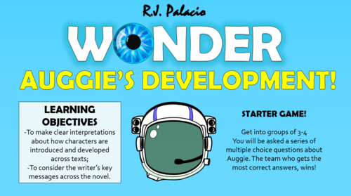 Wonder - Auggie's Development!