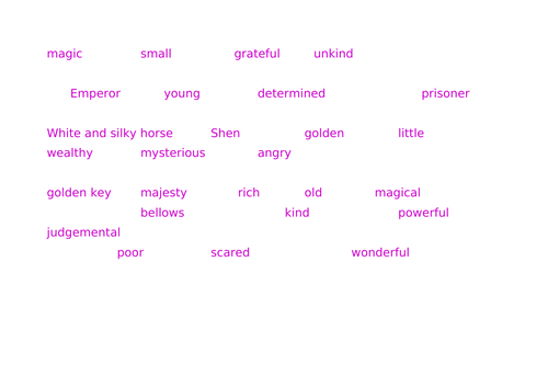 The Magic Paintbrush Wordmat