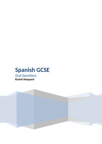 AQA Spanish Oral Test Questions GCSE