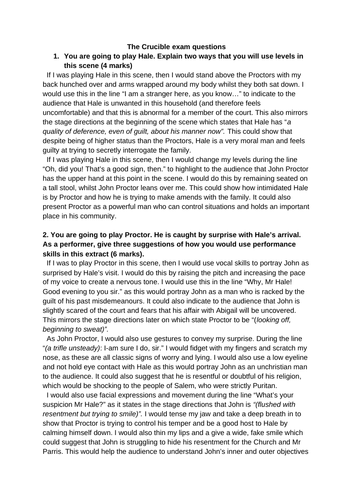 Who wrote the crucible picture