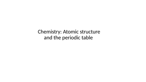 AQA revision powerpoint- Chemistry topic 1