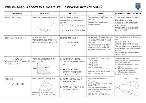 Maths Igcse Exam Revision Tes