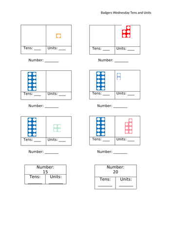 Place Value with Numicon