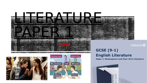Edexcel GCSE English Literature Paper 1 Masterclass/Revision