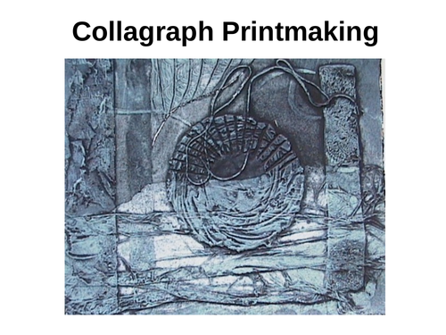 Art & Design Collagraph Printing Techniques