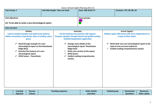The Butterfly Lion Full three week planning Notebook