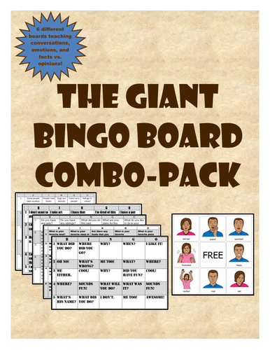 The Giant Bingo Board Combo pack
