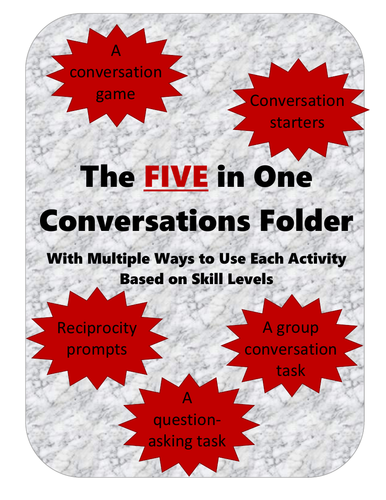 5 in 1 Conversations Folder - for a wide range of levels