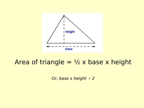 Powerpoint revision loops for Algebra and Geometry