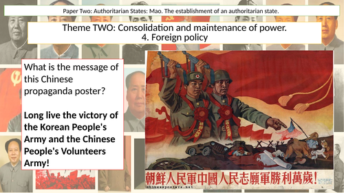 Mao's Foreign policy - China, Korean, USSR and USA