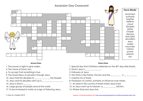 Ascension Day – Crossword