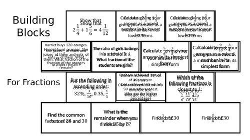 Building Blocks - Fractions