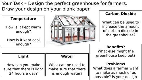 Photosynthesis Greenhouse Task