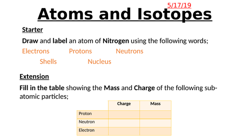 Whole 6.4 Atoms and Radiation Unit