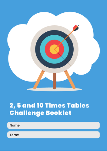 2, 5 and 10 Times Tables Challenge Pack