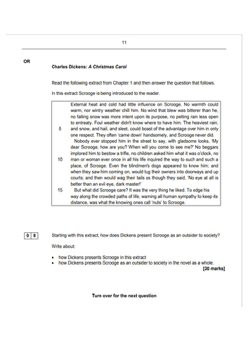 AQA Lit A Christmas Carol Grade 9 Essay | Teaching Resources