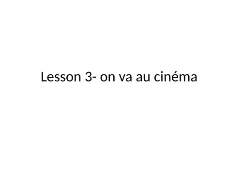 KS3 introduction to immediate future tense