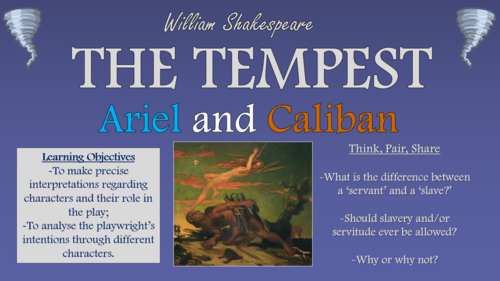 The Tempest - Ariel and Caliban!
