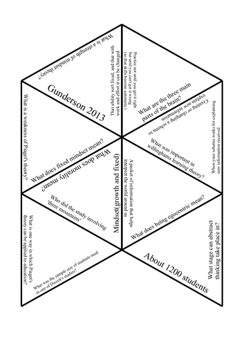 Developmental psychology tarsia puzzle