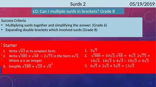 Expanding brackets with brackets. Higher GCSE