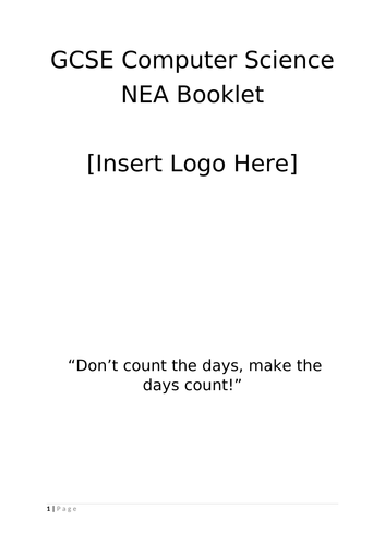 NEA Paper 2 Booklet