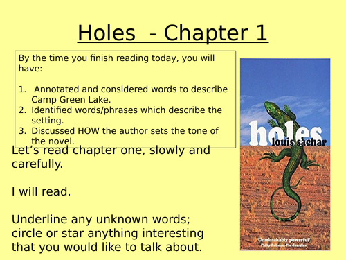 Holes - chapter 1