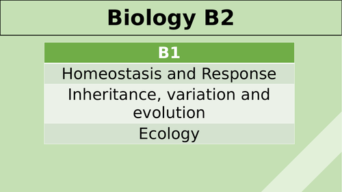 AQA Biology (Combined Science) Biology B2 Revision PPT - Paper 2
