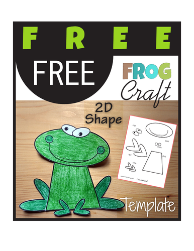 FREE Animal Craft Frog - Template Cut and Paste