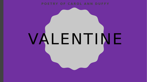 Carol Ann Duffy Scottish Text - Valentine