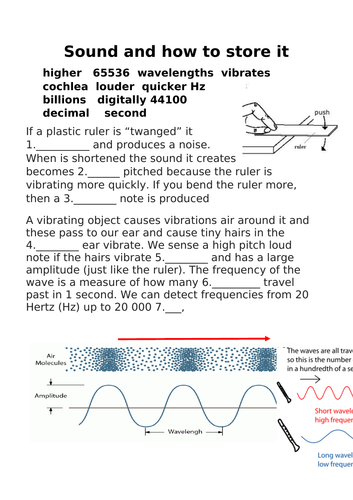 Introduction to sound, how we hear and sampling rate effecting file size