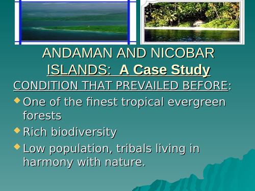 make a case study of andaman and nicobar islands