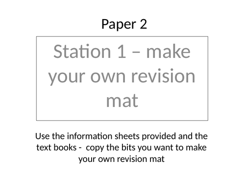 Chemistry Paper 2 revision mindmaps Foundation AQA Trilogy