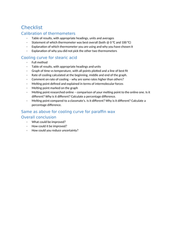 Calorimetry - BTEC Applied Science Unit 2 Learning Aim B