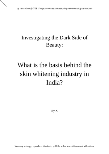 A* EPQ Dissertation Example