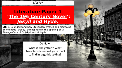 Jekyll and Hyde Chapter 1 -setting and character of Hyde