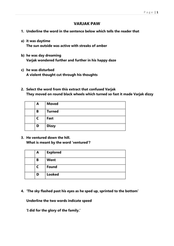 KS2- English Achievement TEst 2019