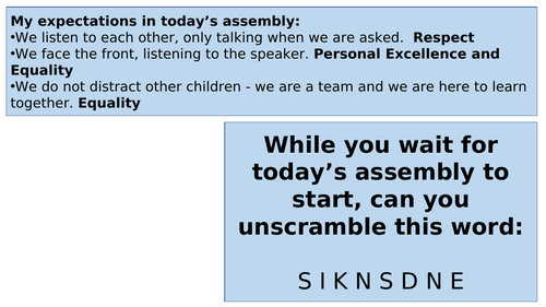 KS2: Kindness Assembly