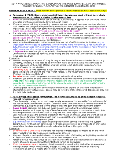 a level essay plans