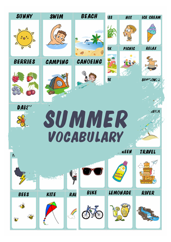 Summer vocabulary