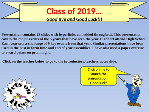 Class of 2019, goodbye and good Luck