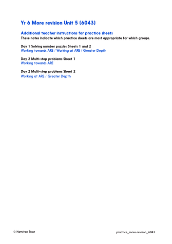 6th Grade Problem Solving Worksheets